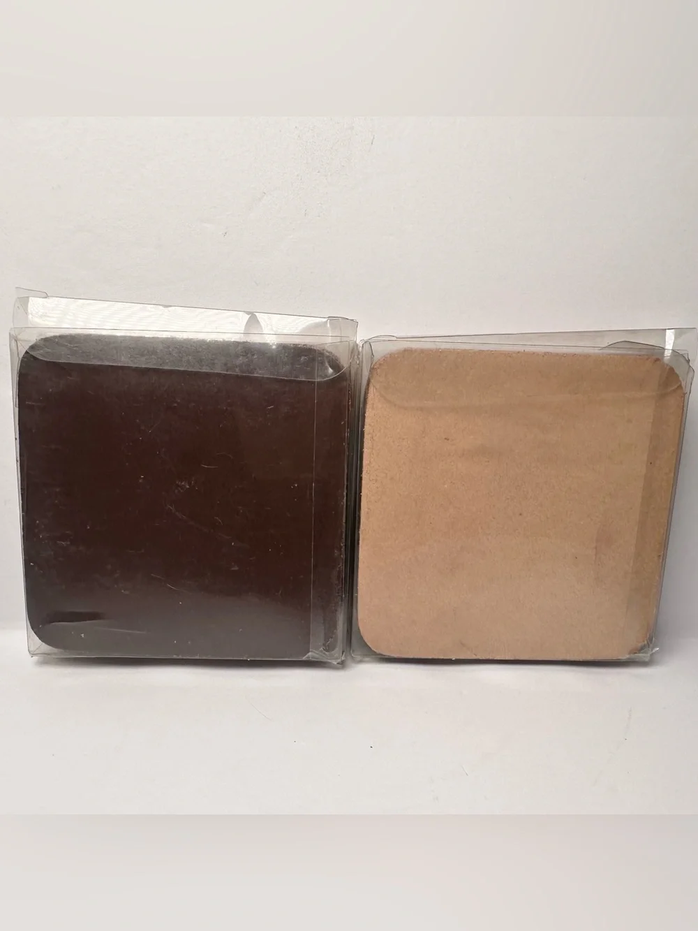 Arabic Real Leather Glass Mat Welcome Coasters-2 Sets-12 Total-NEW-From Lebanon
